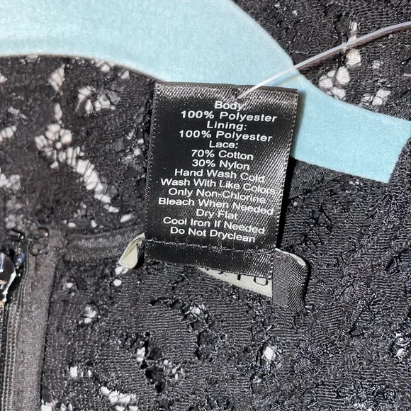 Ann Taylor Petite Black and White Floral Lace Dress - Picture 10 of 10